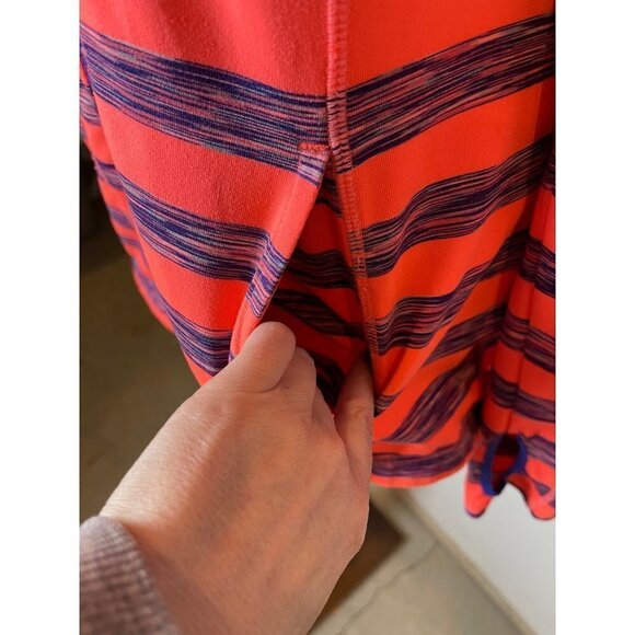 Lukka Pink And Purple Striped Hooded Full Zip‎ Athletic Active Jacket Size M - Picture 6 of 10